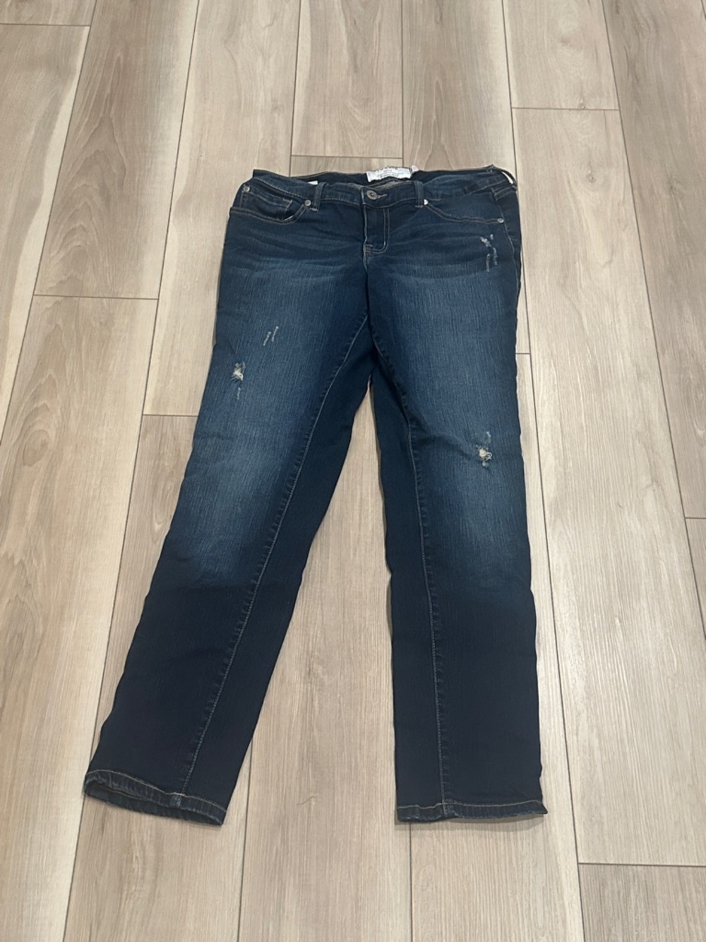 torrid Dark Indigo Distressed Boyfriend Jeans